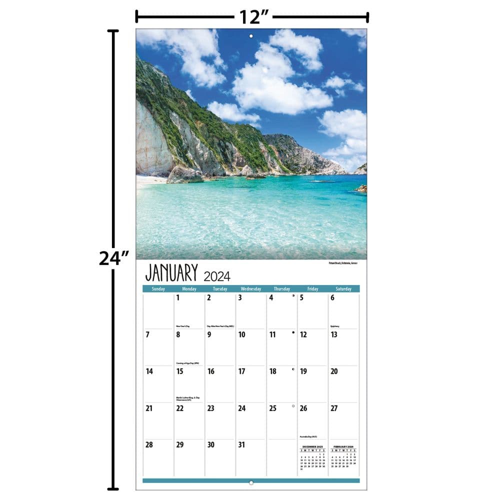 Islands 2024 Wall Calendar