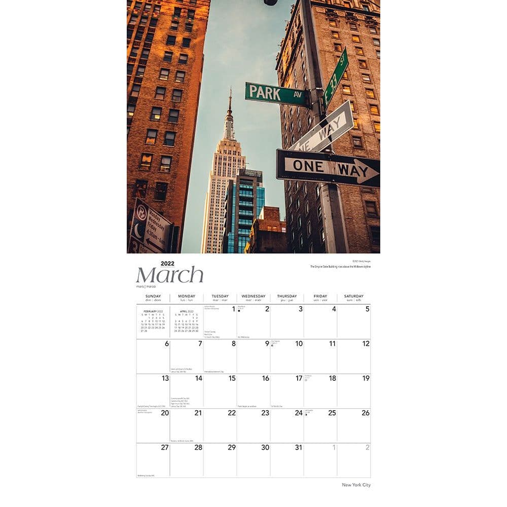New York City 2022 Wall Calendar - Calendars.com
