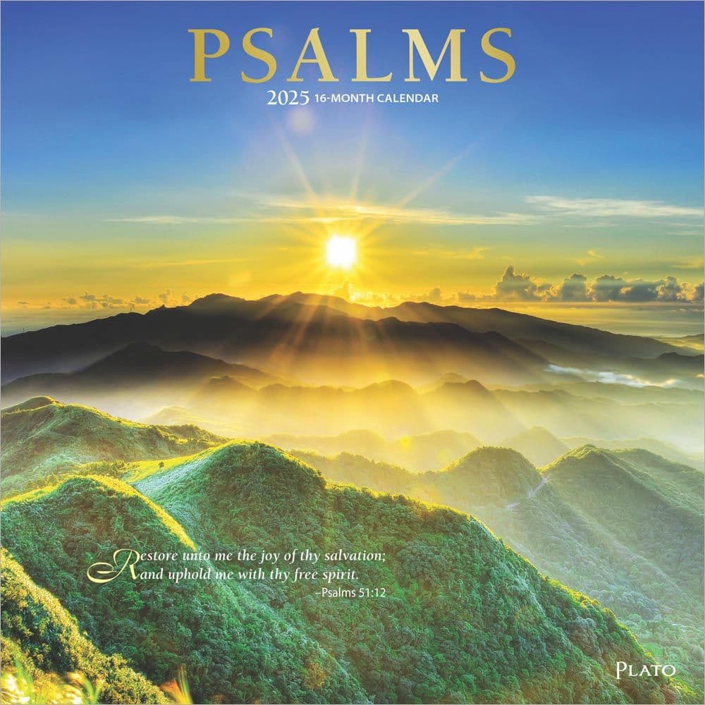 Psalms Plato 2025 Wall Calendar