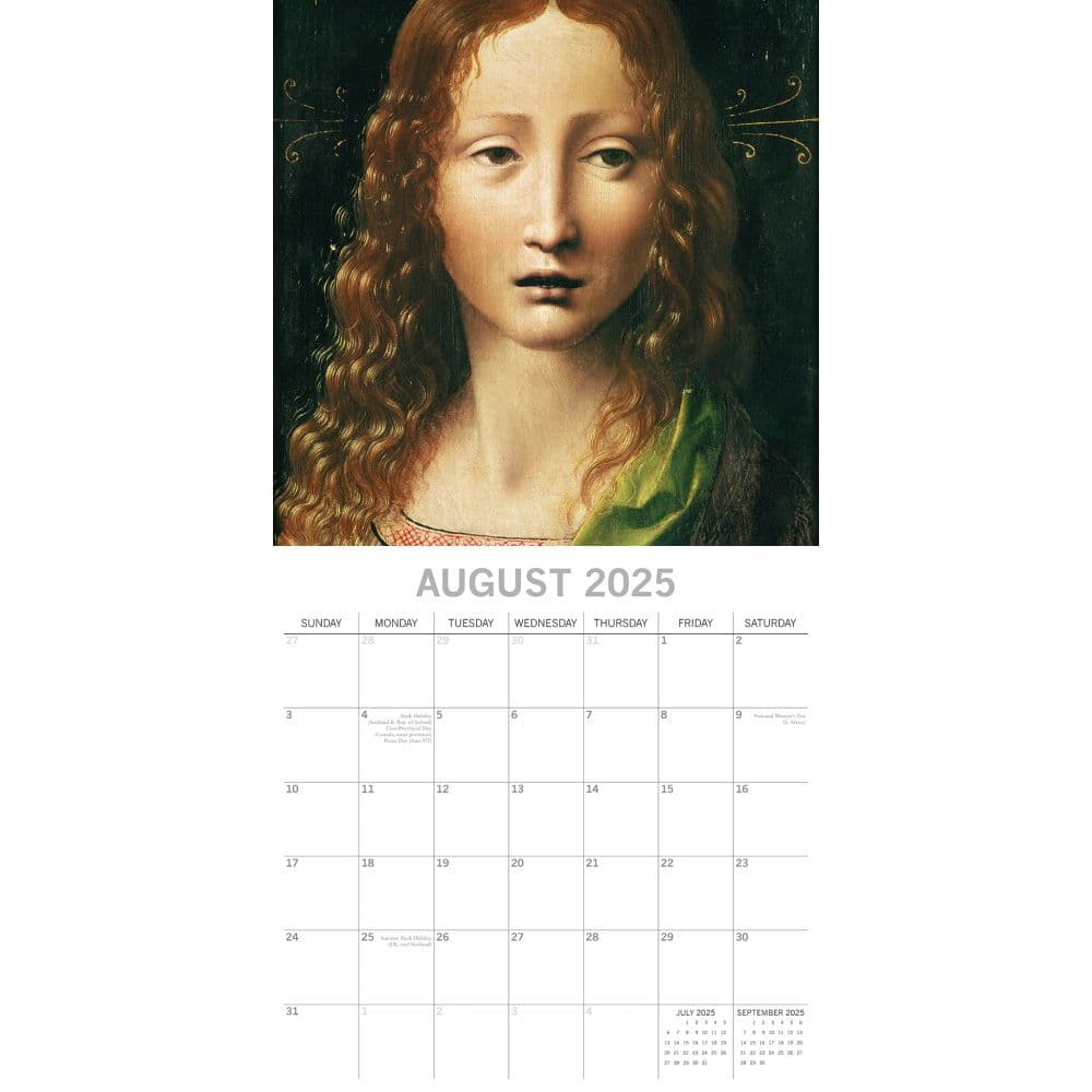 2025 Calendar Artist Michelangelo Paintings 