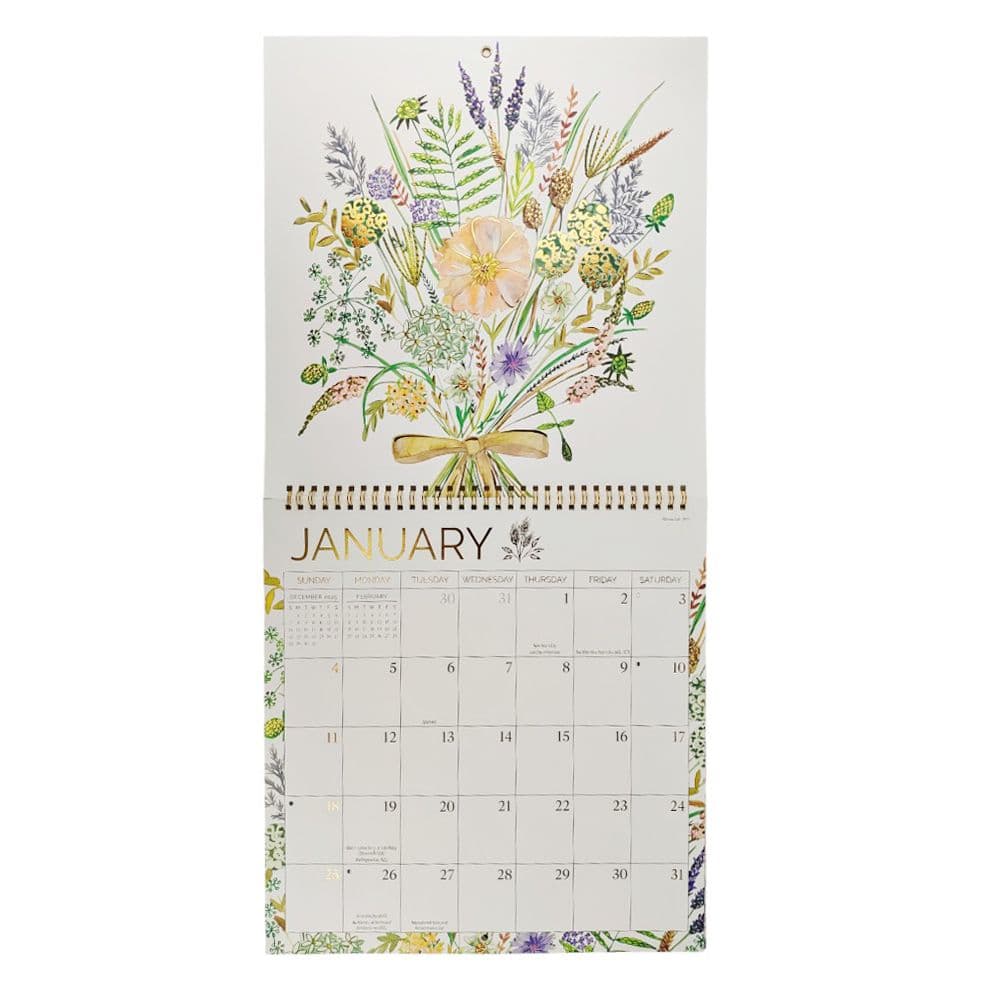 Bouquets 2026 Spiral Wall Calendar Second Alternate Image