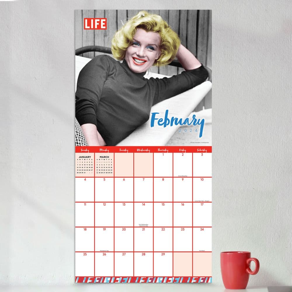 LIFE Marilyn Monroe 2024 Wall Calendar Third Alternate Image width="1000" height="1000"