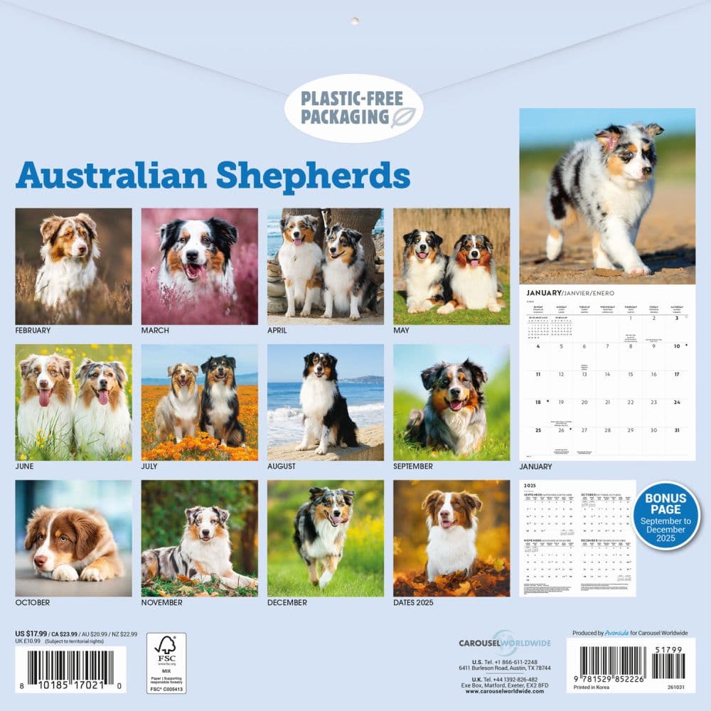 Australian Shepherds 2026 Wall Calendar First Alternate Image