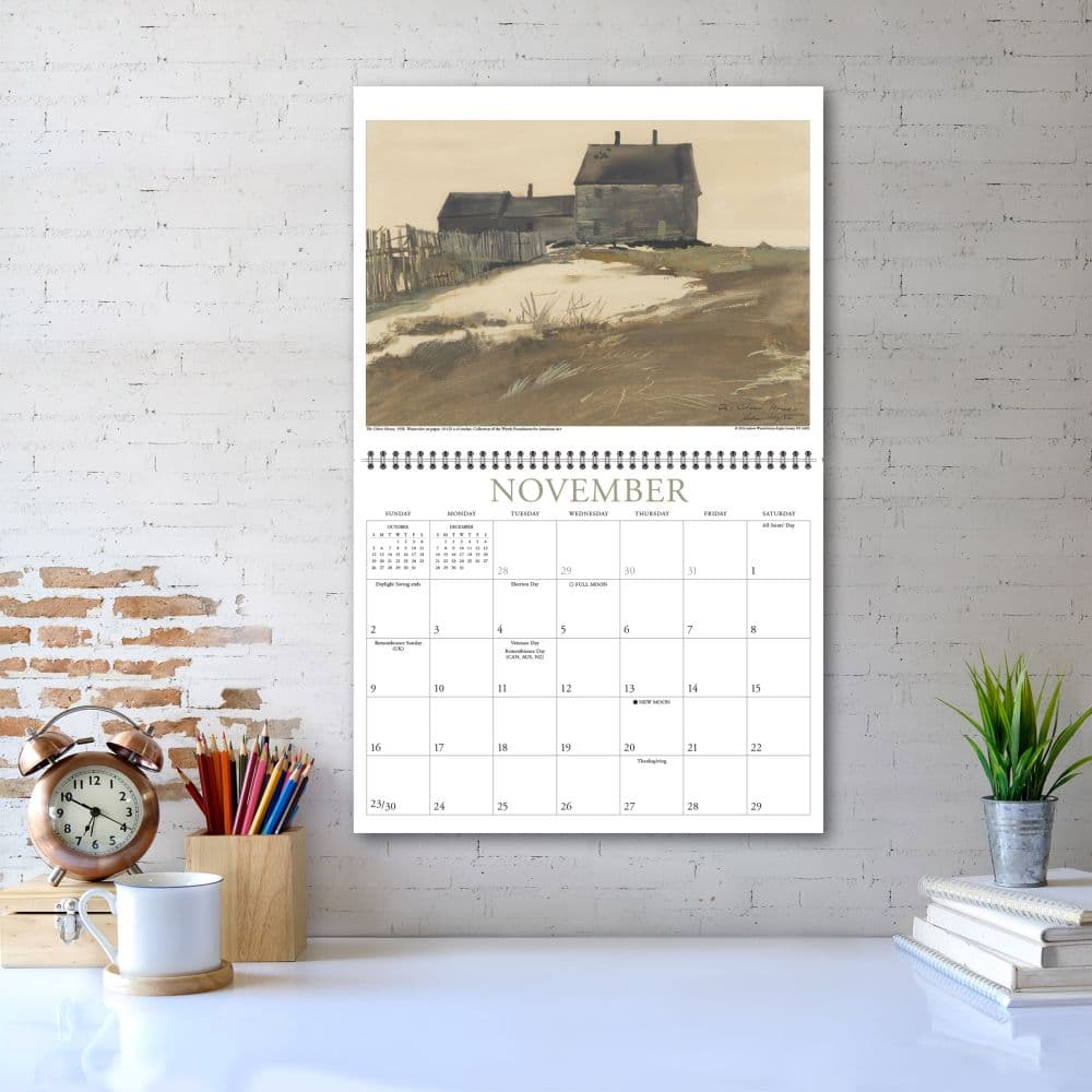 Art Of Andrew Wyeth 2025 Wall Calendar