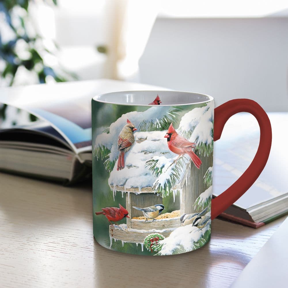 Cardinal Christmas Coffee Mug Second Alternate Image