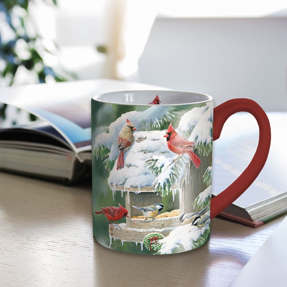 Cardinal Christmas Coffee Mug Third Alternate Image