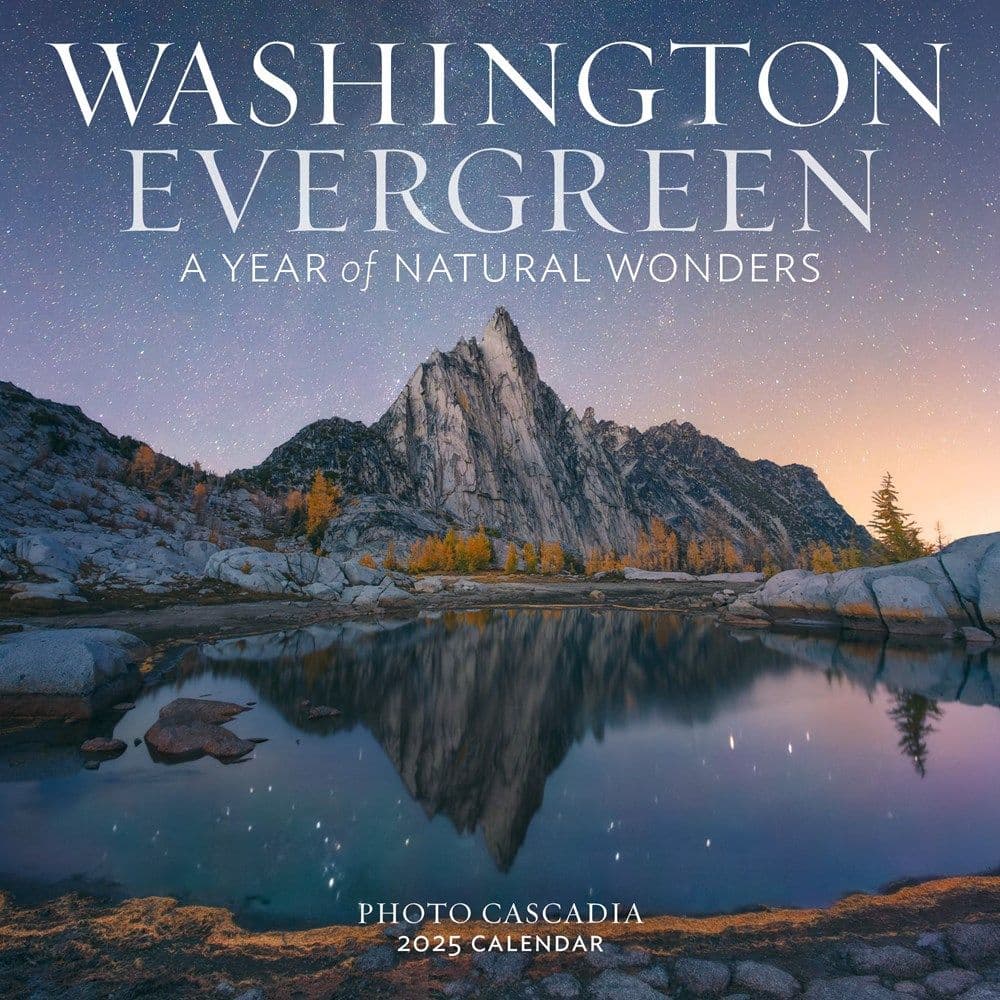 Washington Evergreen 2025 Wall Calendar Main Image