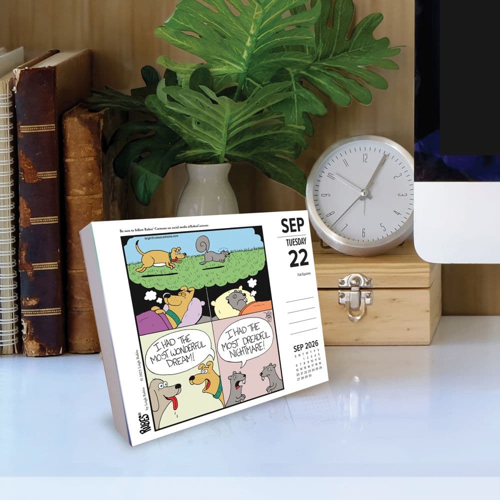 Rubes Zoo In A Box by Leigh Rubin 2026 Desk Calendar Second Alternate Image