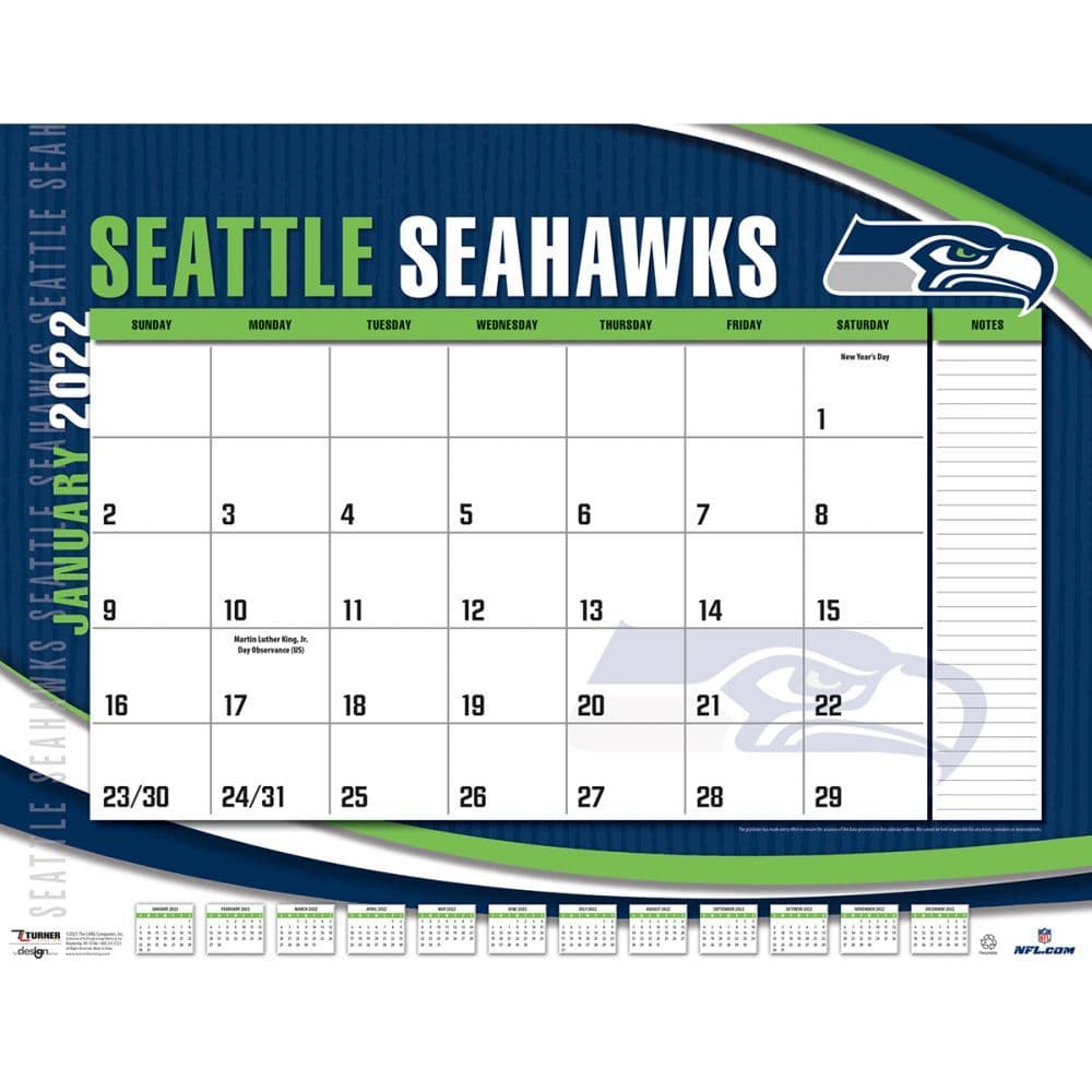 Seattle Seahawks 2022 Calendars