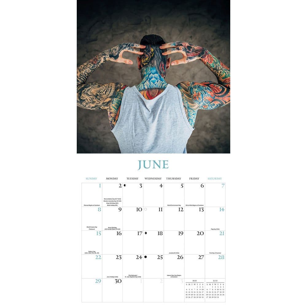 Body Art Special Value 2025 Wall Calendar Third Alternate Image width=&quot;1000&quot; height=&quot;1000&quot;