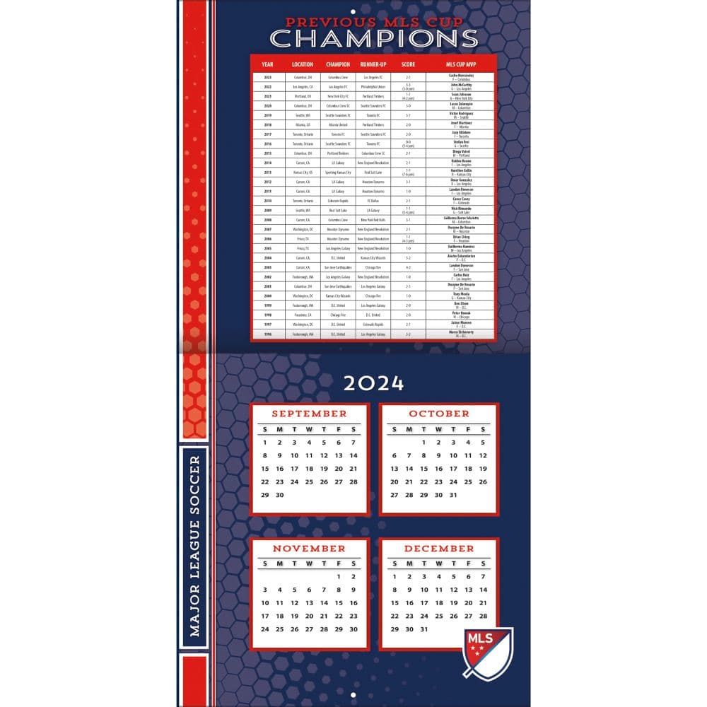 MLS Elite 2025 Wall Calendar First Alternate