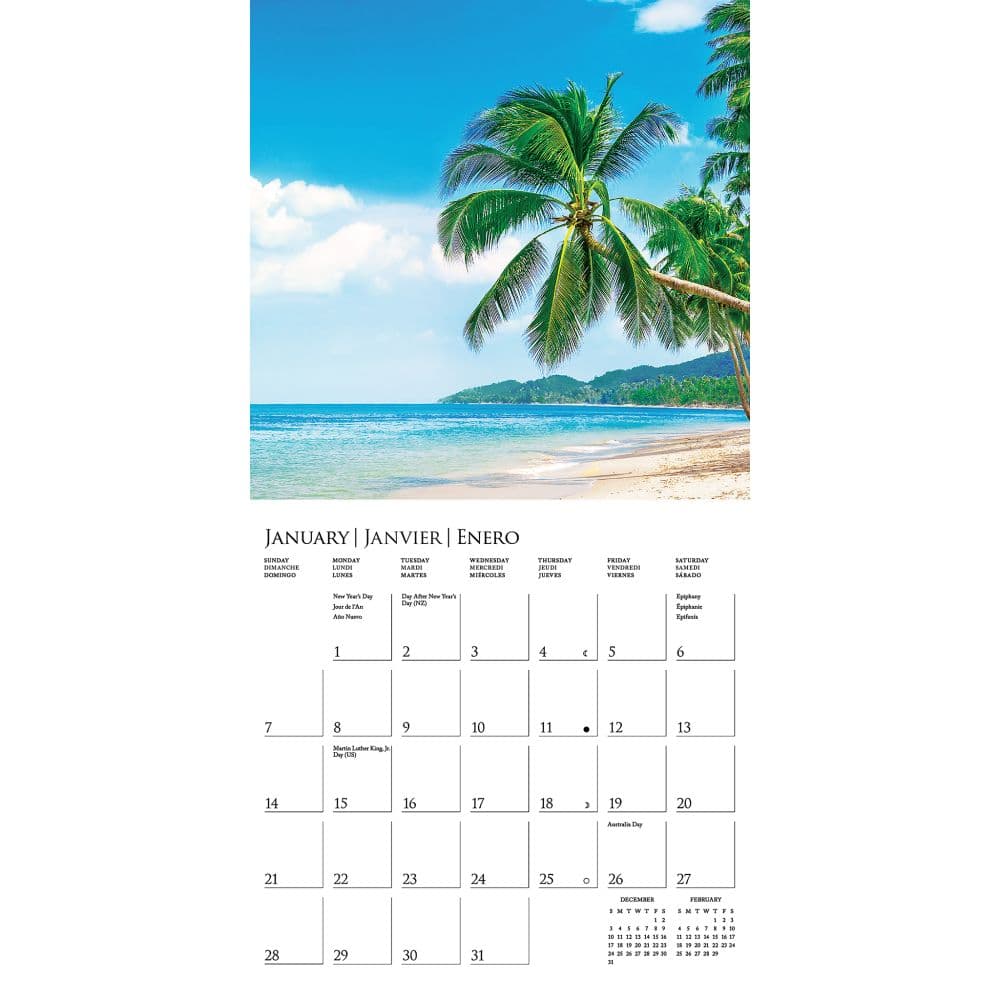 Island Paradise 2024 Mini Wall Calendar Alternate Image 2