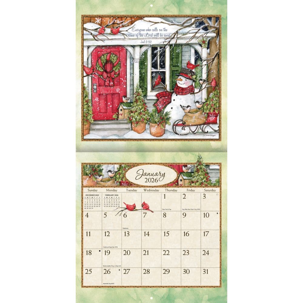 Bountiful Blessings 2026 Mini Wall Calendar_ALT1