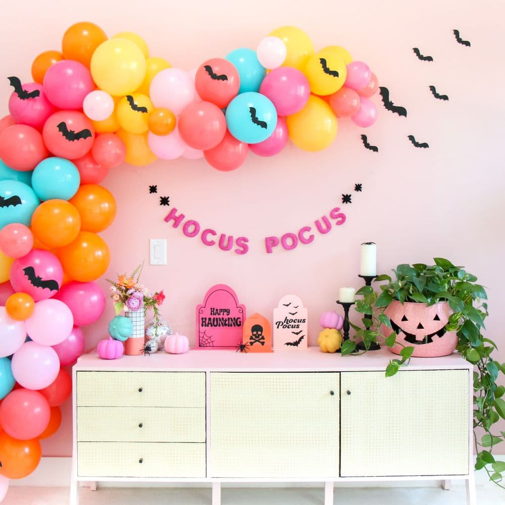 Halloween Bat Balloon Garland First alternate image