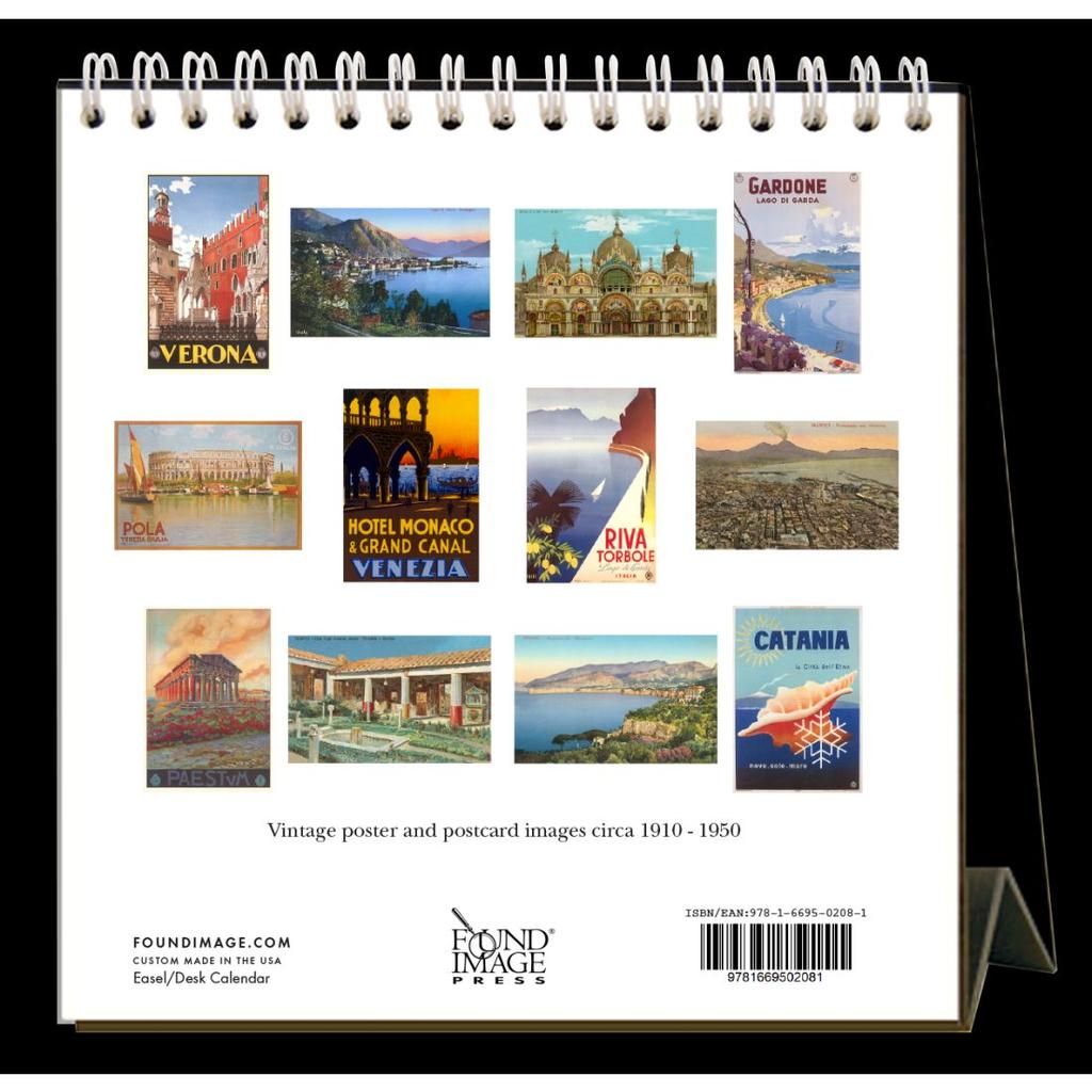 Italy Nostalgic 2024 Easel Desk Calendar First Alternate Image width=&quot;1000&quot; height=&quot;1000&quot;