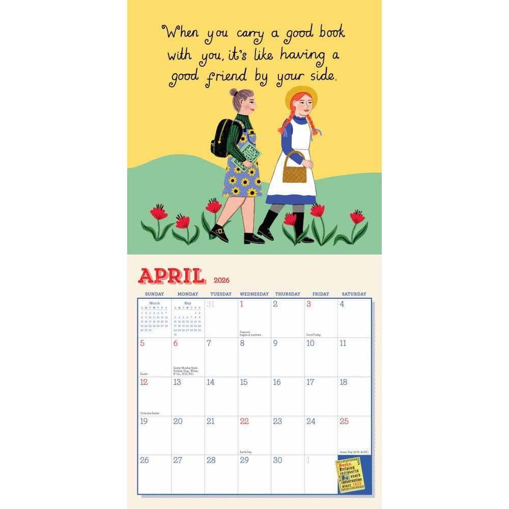 Book Nerd 2026 Mini Wall Calendar Third Alternate Image