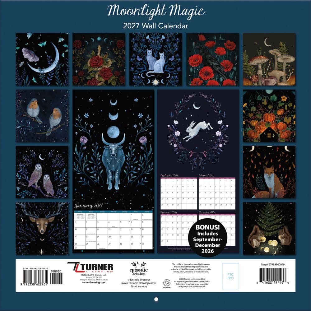 Moonlight Magic 2027 Wall Calendar by Lea Yunk First Alternate Image