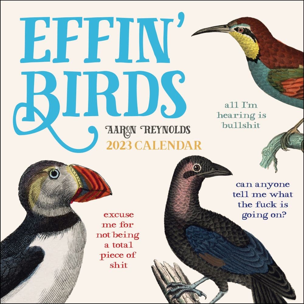 Andrews McMeel Publishing Effin Birds 2023 Wall Calendar