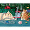 image Kitten Christmas 5.375 In X 6.875 In Boxed Christmas Cards by Persis Clayton Weirs Main Image