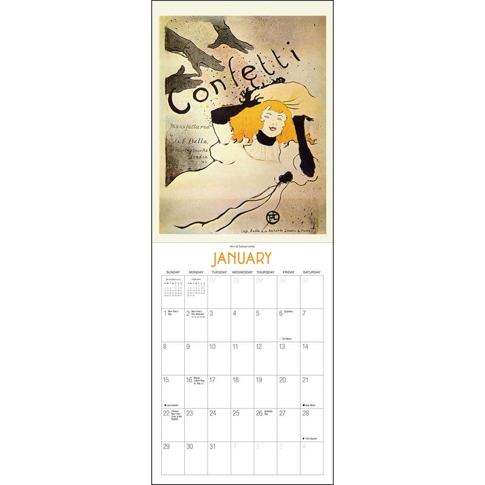 Vintage Posters 2023 Calendar - Calendars.com