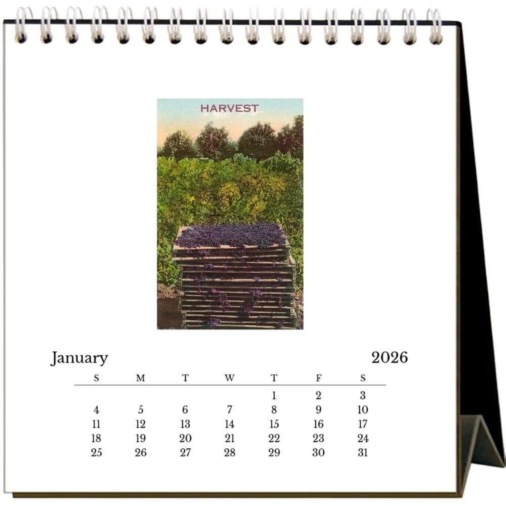 Wine 2026 Easel Desk Calendar Second Alternate Image