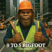 image 9 to 5 Bigfoot 2026 Wall Calendar Main Product Image