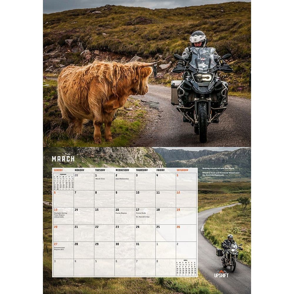 Motorcycle Adventure 2022 Wall Calendar - Calendars.com