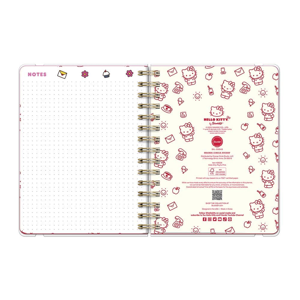 Hello Kitty Playful Pink 2026 Planner Fourth Alternate Image