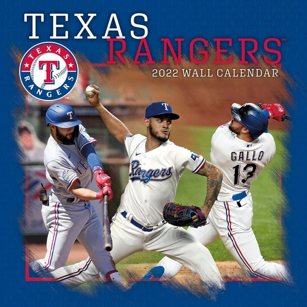 2022 Texas Rangers Calendars Sports Calendars
