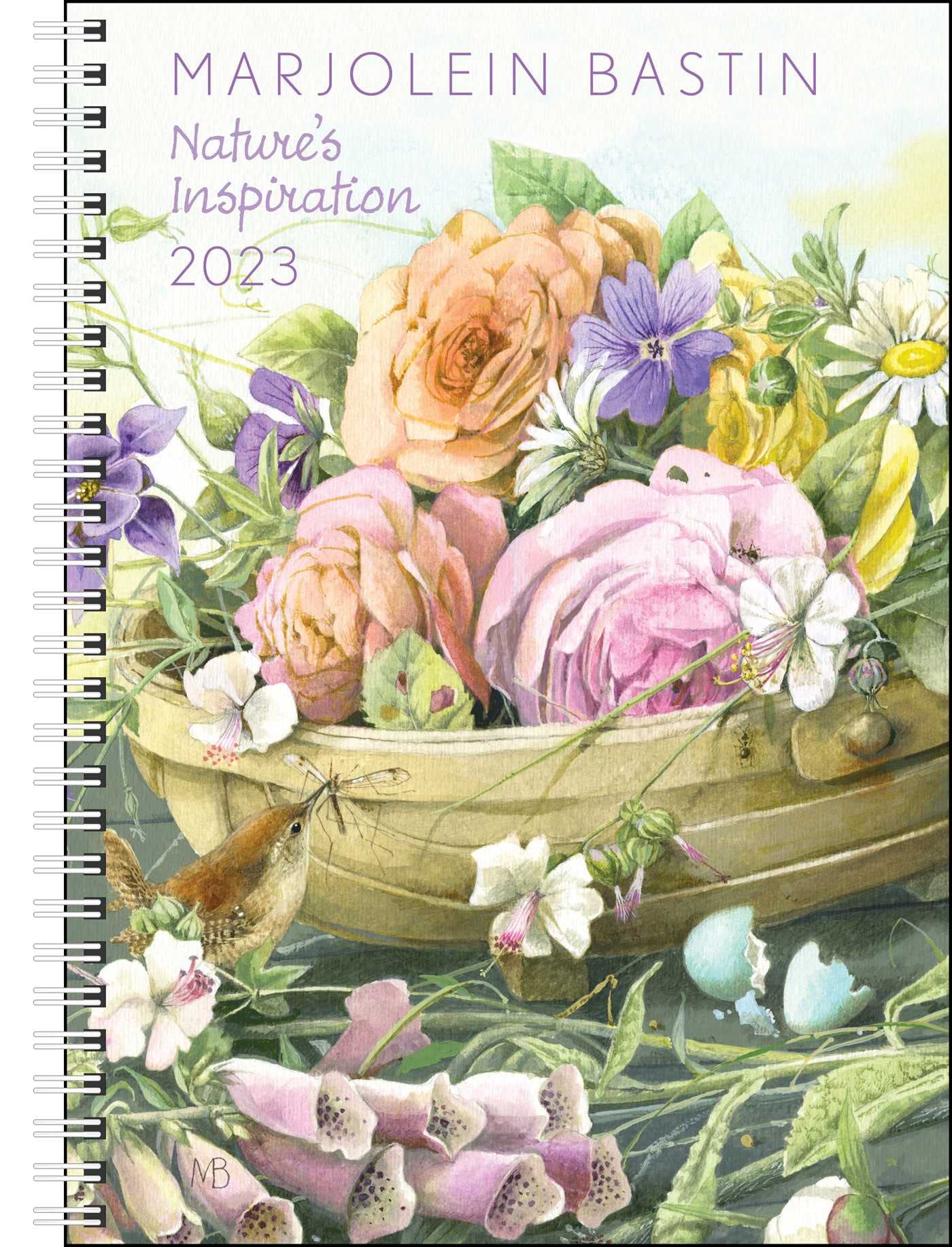 Andrews McMeel Publishing Marjolein Bastin Natures Inspiration 12-Month 2023 MonthlyWeekly Planner Calendar
