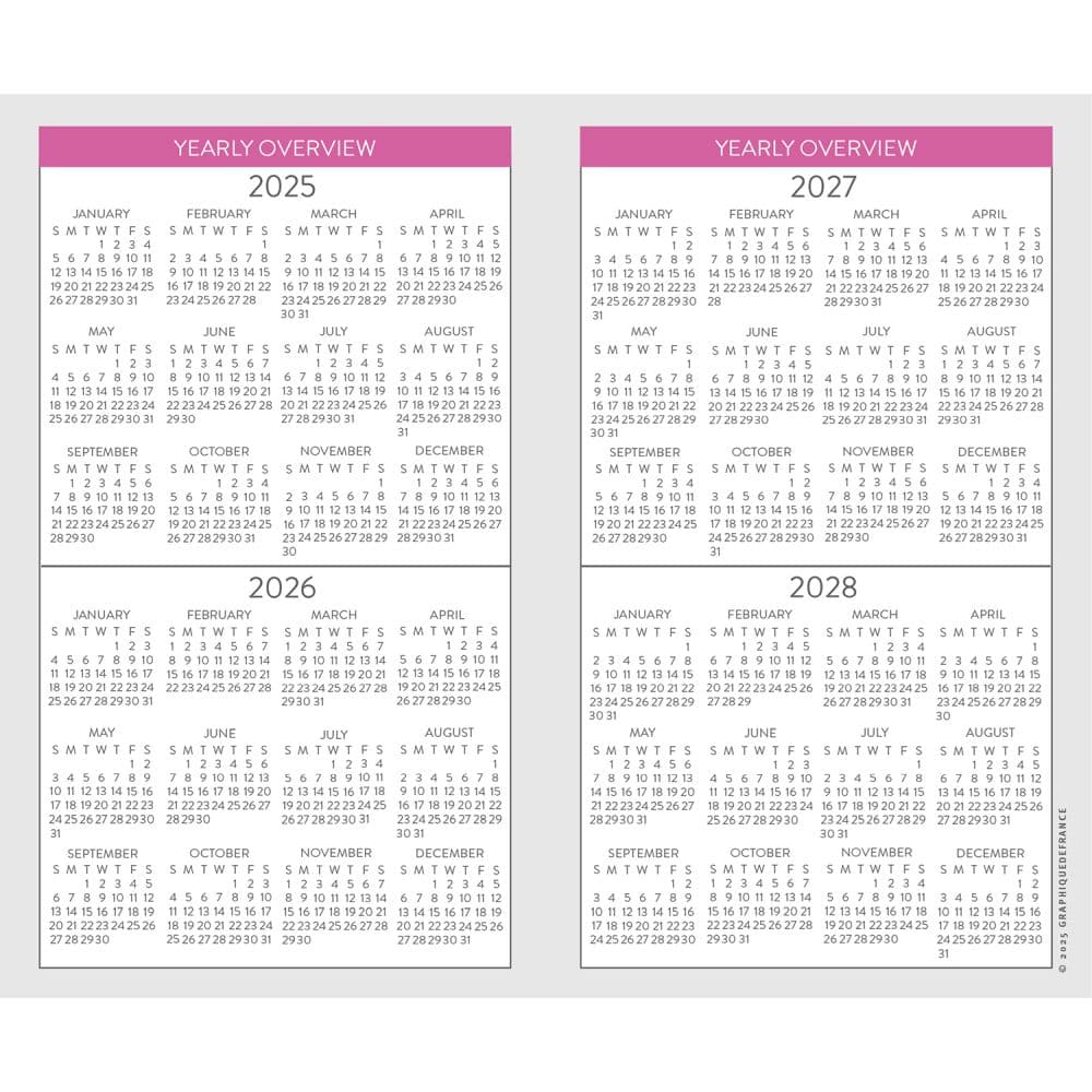 Happy Floral 2026 2 Year Pocket Planner Third Alternate Image