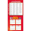 image NFL Kansas City Chiefs 2025 Mini Wall Calendar First Alternate Image