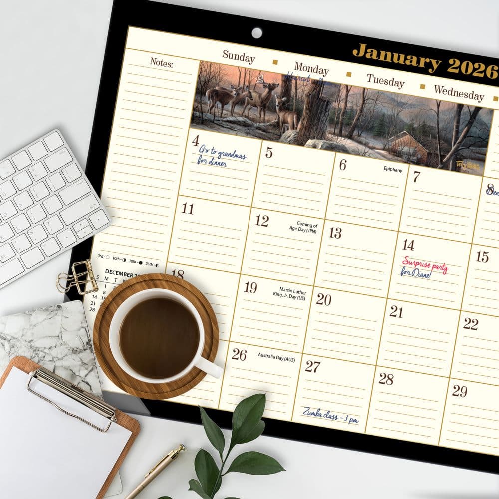 Terry Redlin 2026 Desk Pad Alt3