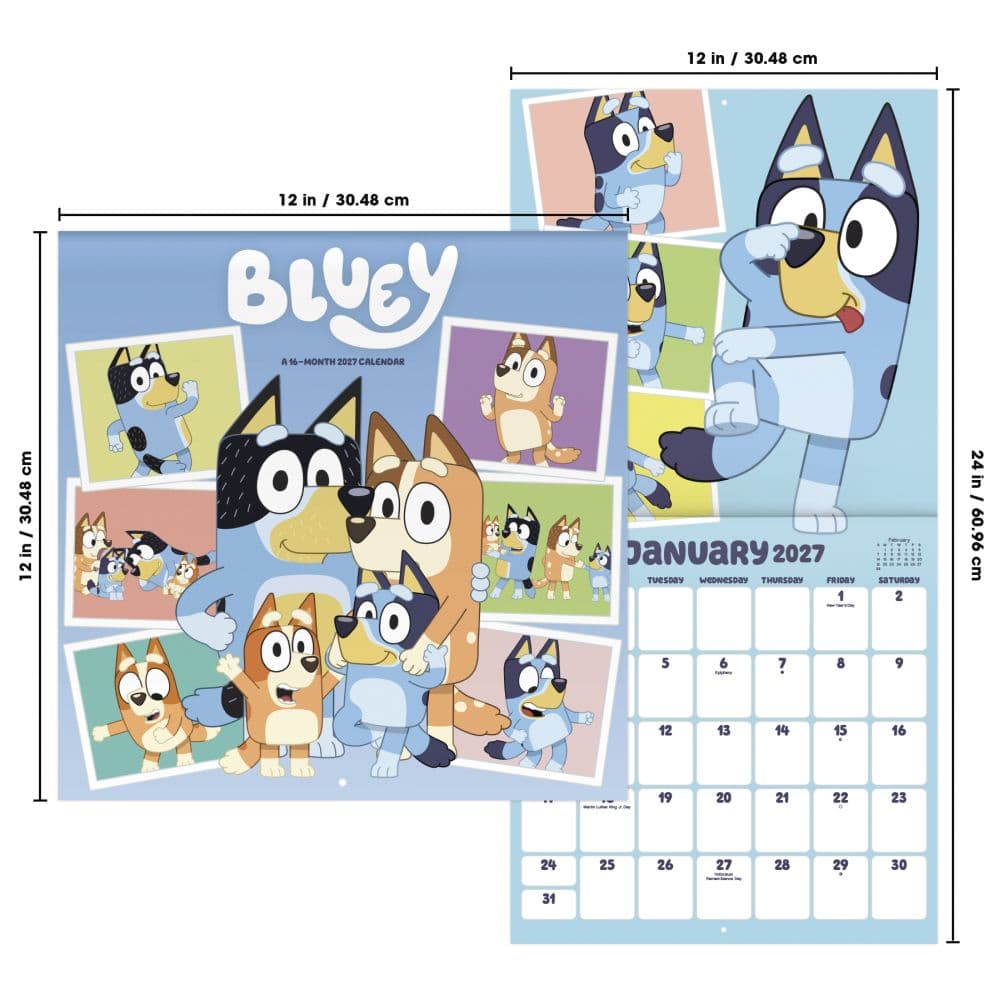 Bluey 2027 Wall Calendar Sixth Alternate Image