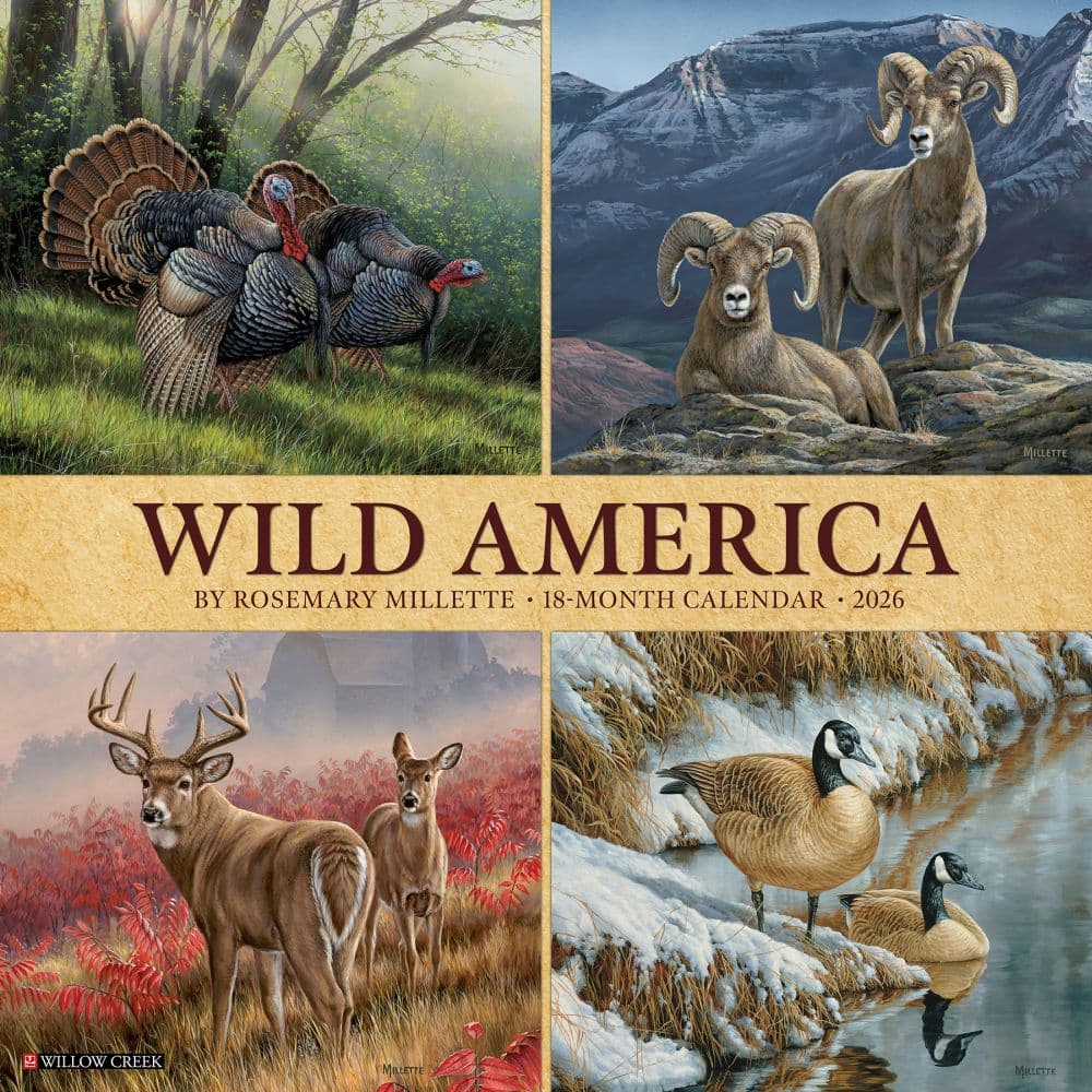 Wild America 2026 Wall Calendar  Main Image
