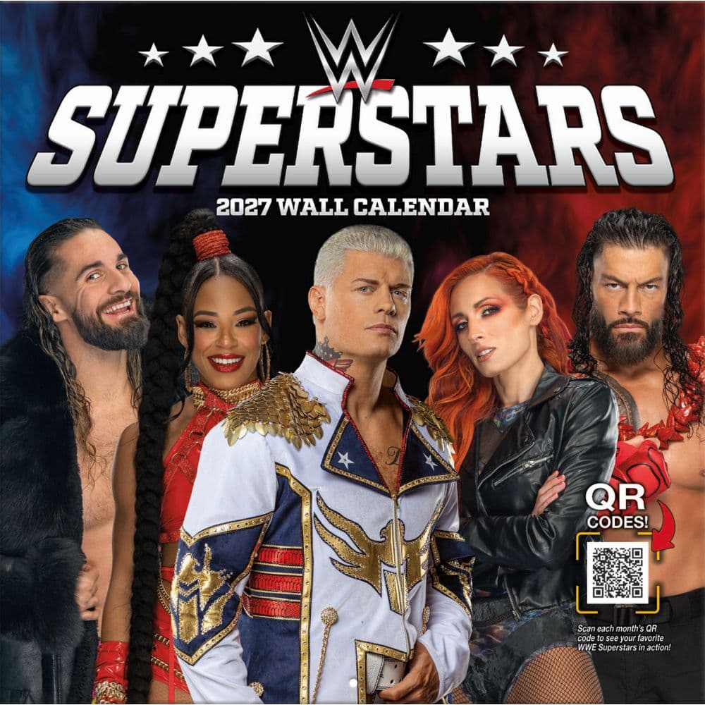 image WWE Superstars 2027 Wall Calendar Main Product Image