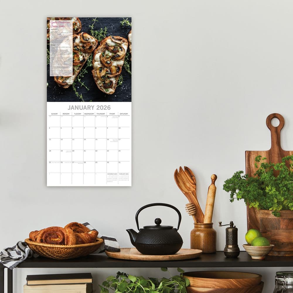 Tasty Vegetarian Recipes 2026 Wall Calendar Second Alternate Image