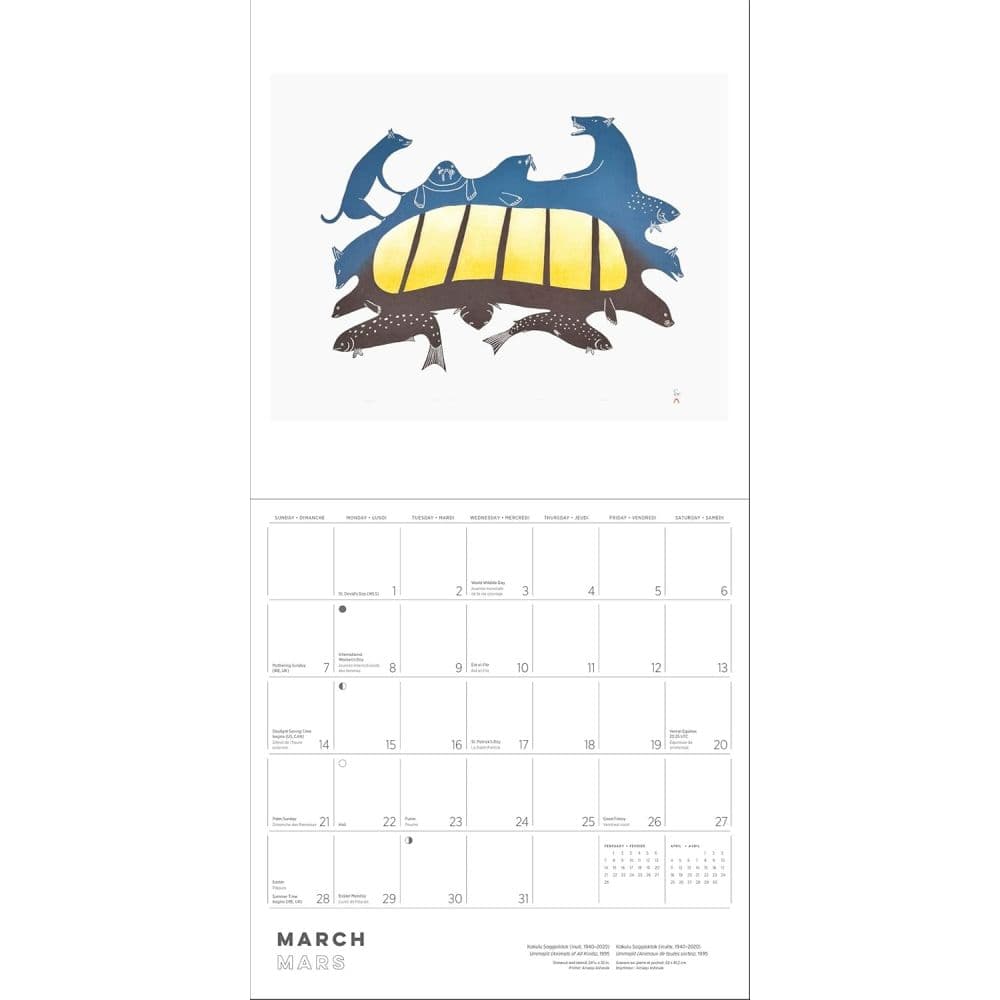 Inuit Art 2027 Wall Calendar Fourth Alternate Image
