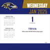 image NFL Baltimore Ravens 2025 Desk Calendar First Alternate Image