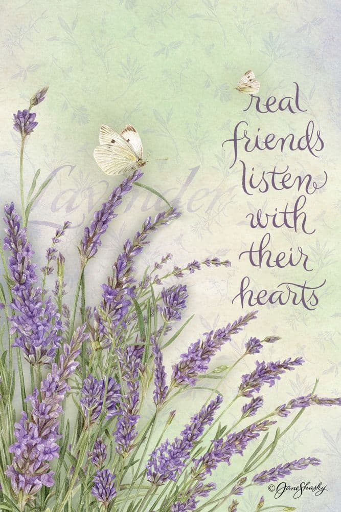 Lavender Outdoor Flag-Mini - 12 x 18 by Jane Shasky Main Image