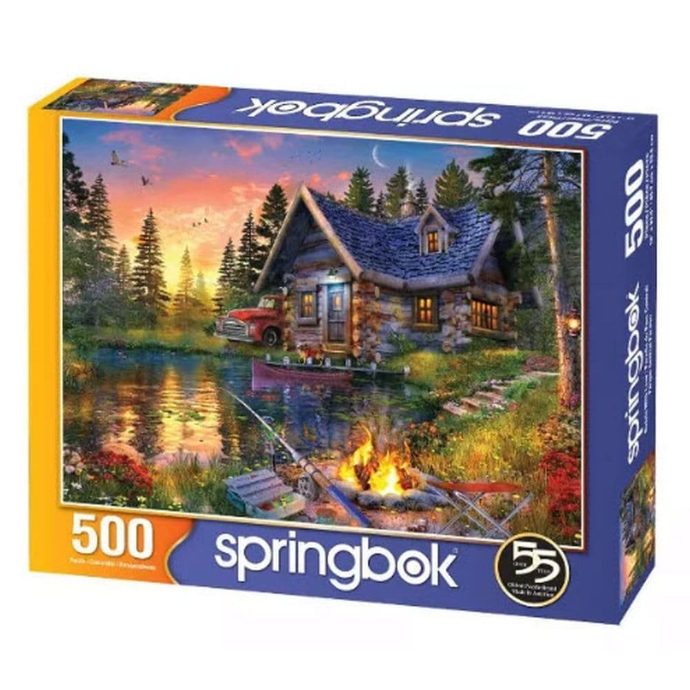 Sun Kissed Cabin 500 Piece Puzzle Main Image
