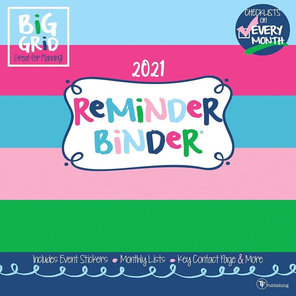 Reminder Binder Wall Calendar