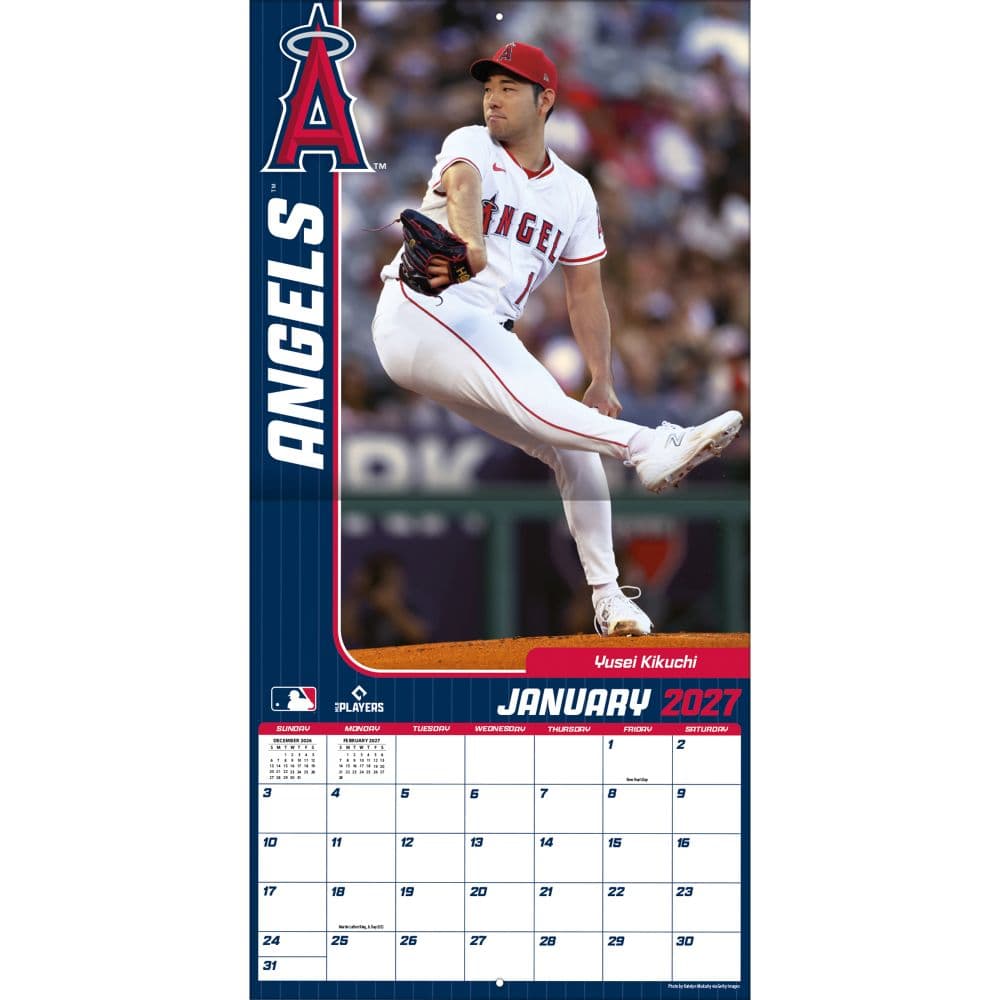 MLB Los Angeles Angels 2027 Wall Calendar Third Alternate Image