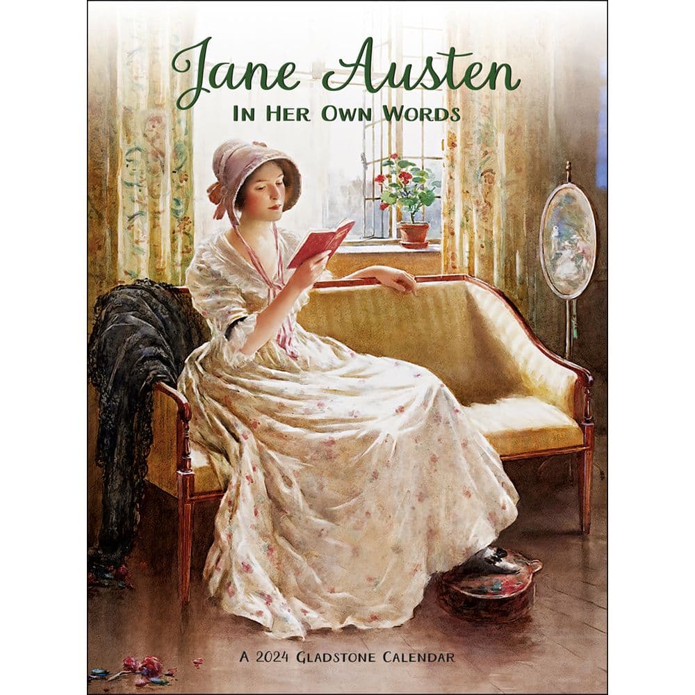 Jane Austen In her Own Words 2024 Wall Calendar Main Product Image width=&quot;1000&quot; height=&quot;1000&quot;
