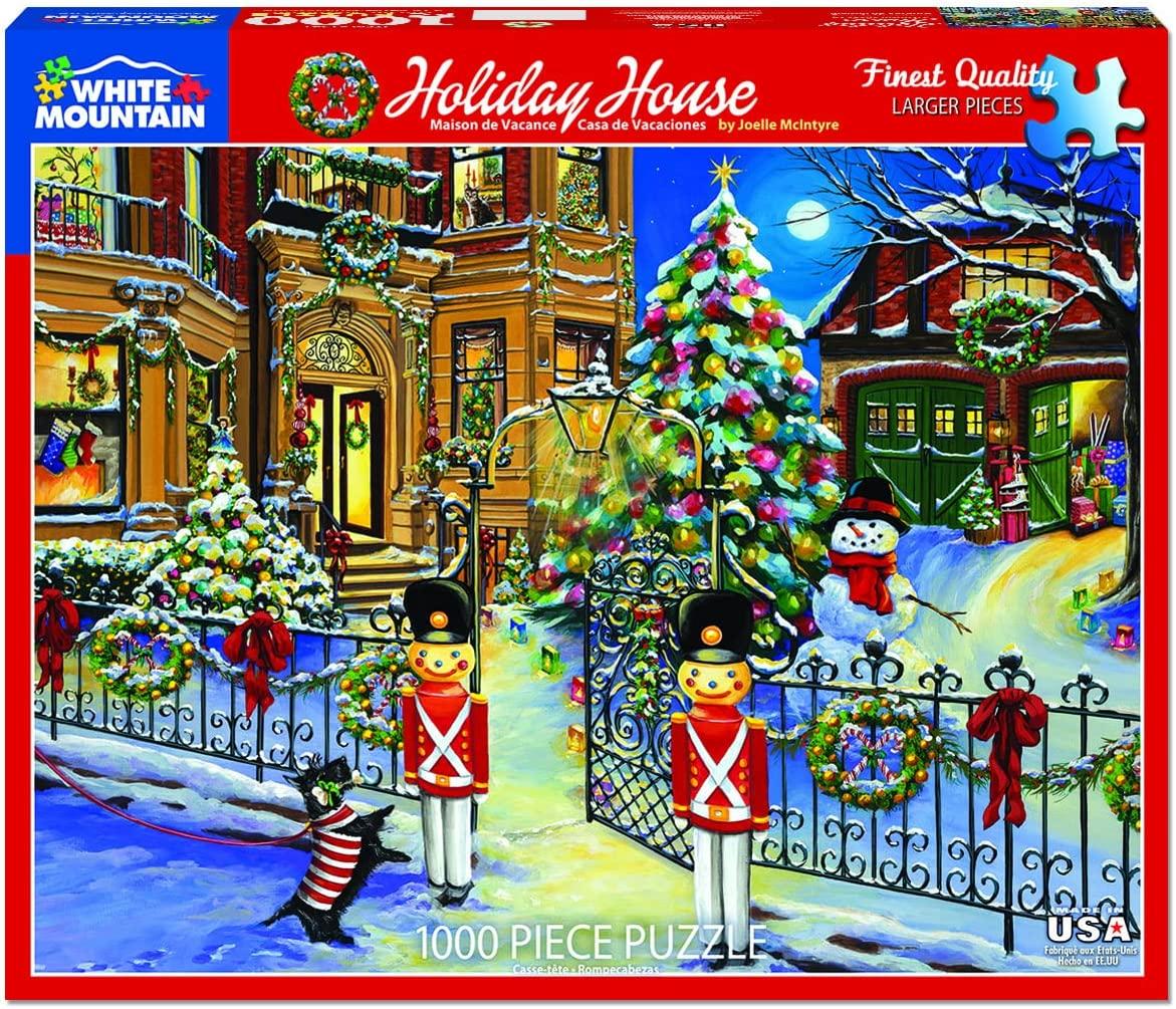 White Mountain Puzzles Holiday House 1000 Piece Puzzle