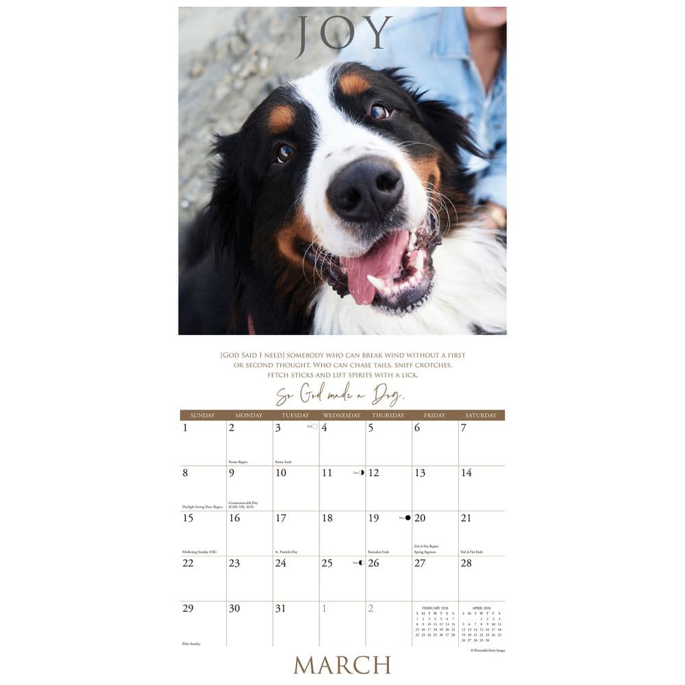 So God Made a Dog 2026 Wall Calendar Second Alternate Image