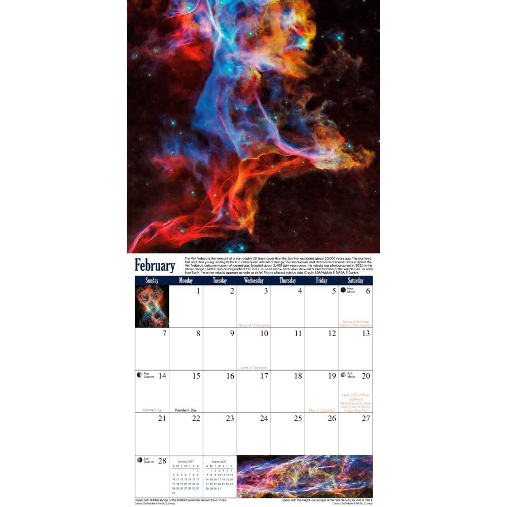 Universe Astronomy 2027 Wall Calendar Second Alternate Image