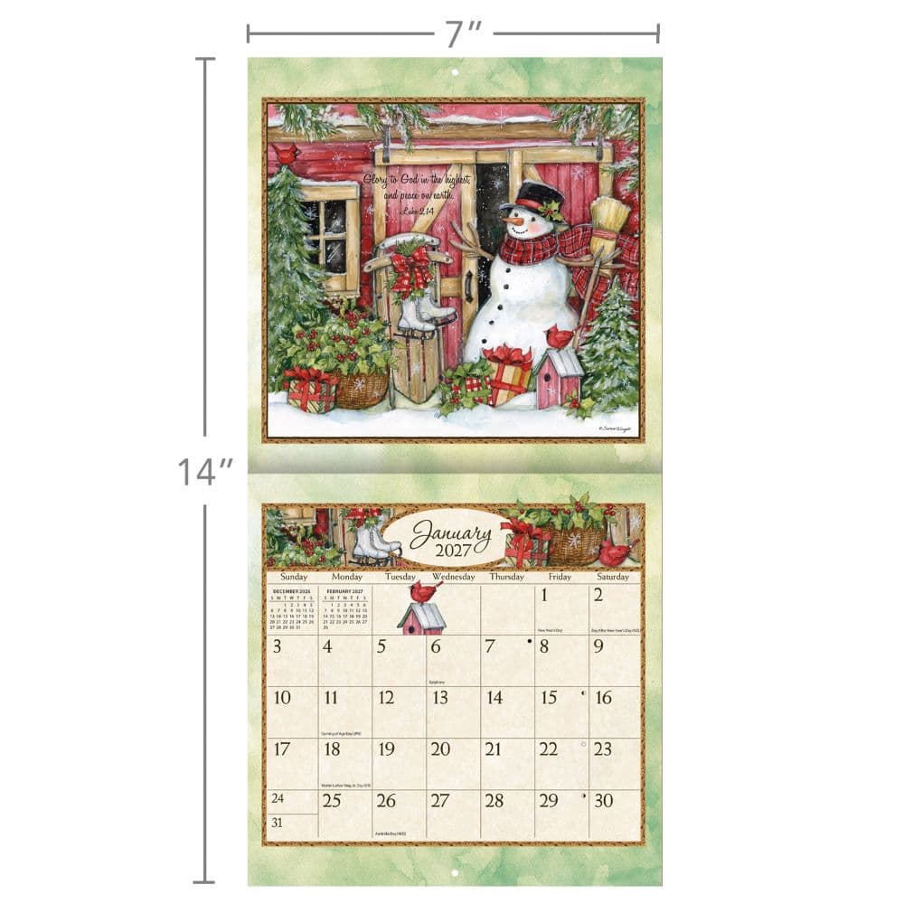 Bountiful Blessings 2027 Mini Wall Calendar by Susan Winget Third Alternate Image
