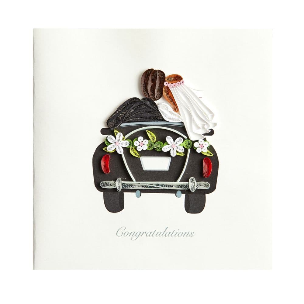 Just Married Car Greeting Card Alternate Image 1