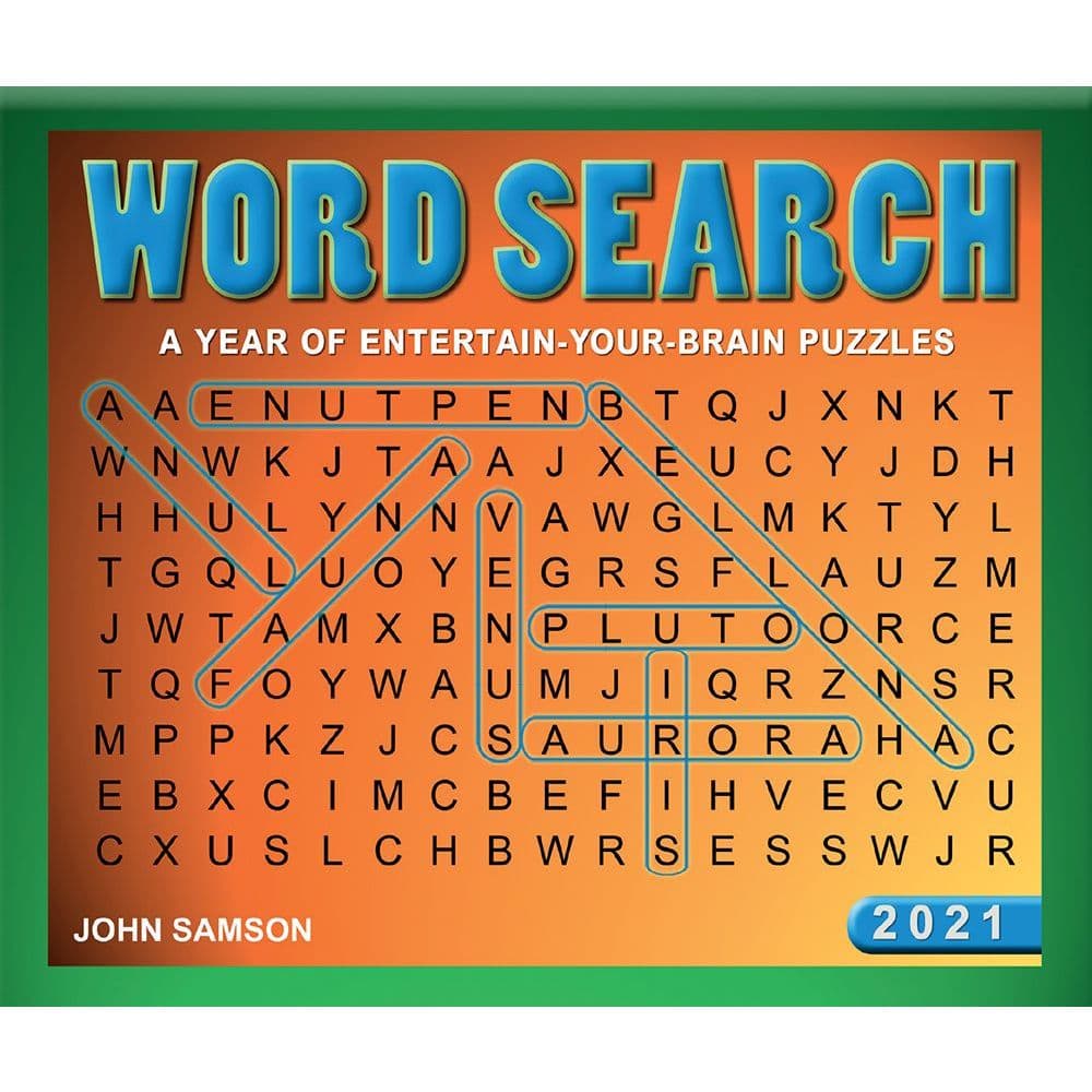 Word Search 21 Desk Calendar Calendars Com